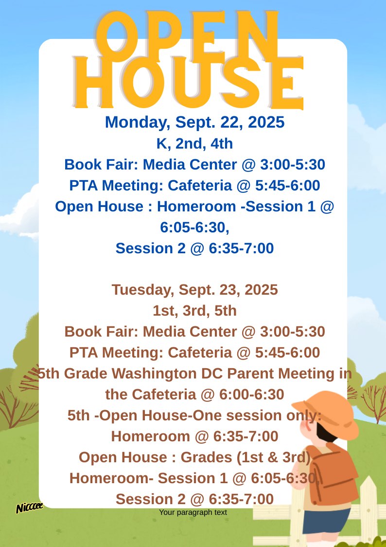 Open House Flyer Fall 2025